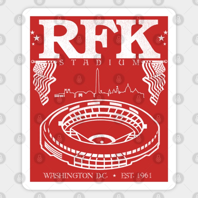 RFK Stadium Defunct Washington Sports Arena Magnet by darklordpug